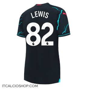 Manchester City Rico Lewis #82 Terza Maglia Femmina 2023-24 Manica Corta